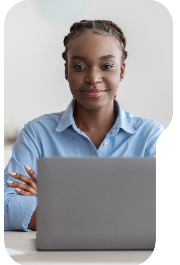 Woman with laptop